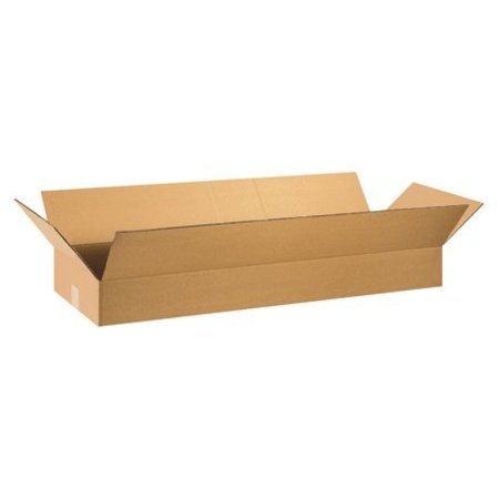 BOX PACKAGING Flat Cardboard Corrugated Boxes, 36"L x 16"W x 5"H, Kraft 36165